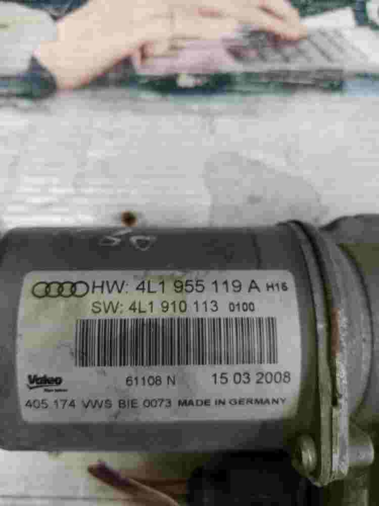 Motor del limpiaparabrisas Audi Q7 4L1955119A 4L1910113 AU716LHD Valeo 405174