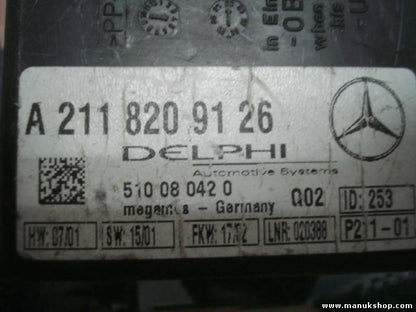 Control de la unidad de alarma inmovilizador módulo Mercedes W211 A2118209126