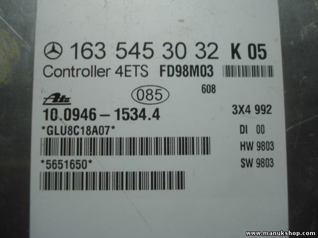 Transmisión controlador Mercedes-Benz ML W163 1635453032 K05 10094615344
