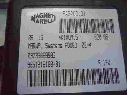 Relè pompa carburante Peugeot 807 Citroen 965121218001 09733029903