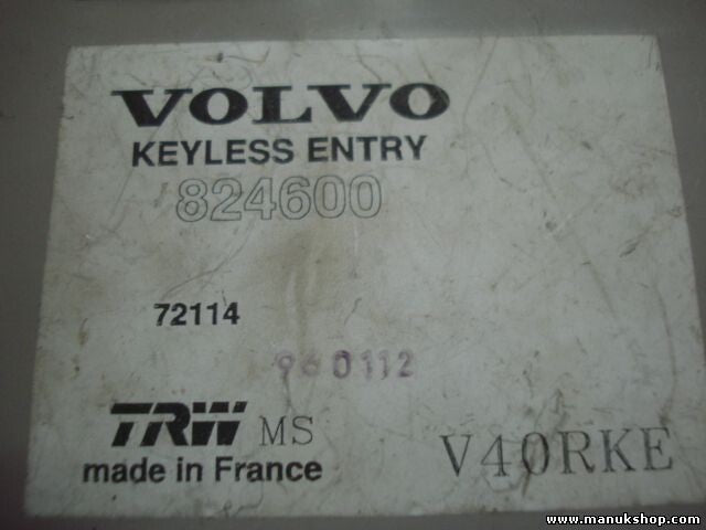 Controlador de alarma VOLVO V40 824600 TRW V40RKE 960112