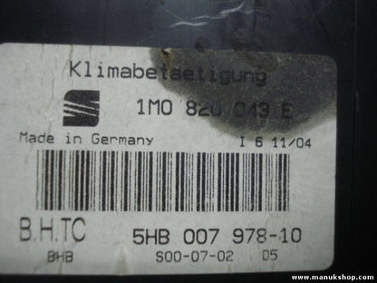 A/C System Seat Leon Toledo 1M0820043E 1M0 820 043 E 5HB00797810 5HB 007 978-10