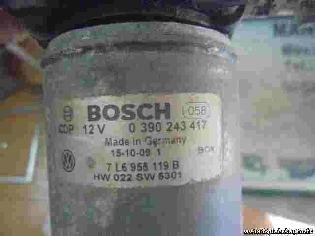 Motor del limpiaparabrisas VW Volkswagen Touareg 7L 7L6955119B BOSCH 0390243417