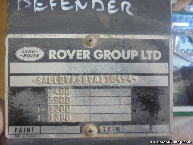 Pedal de embrague Land Rover Defender