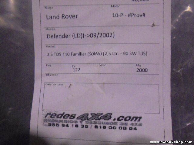 Mecanismo de elevalunas trasero izquierdo Rover Defender Discovery 2 AH2227001AA