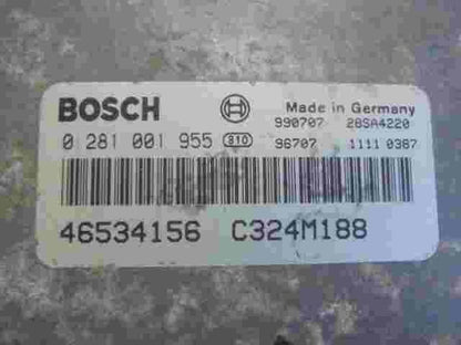 Centralita del motor Fiat Punto 1.9JTD 46534156 C324M188 BOSCH 0281001955