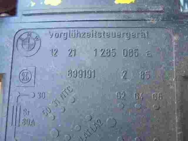 Recocido controlador Glow relé enchufe BMW 5 E34 E28 E30 1285085A 12211285085A