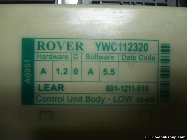 Centralita de elevalunas Rover 75 RJ LOW YWC112320 YWC 112320 LEAR 6011211010