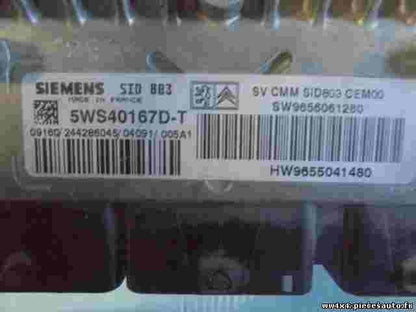 Centralina PEUGEOT HW9655041480 9655041480 SW9656061280 9656061280 5WS40167D-T