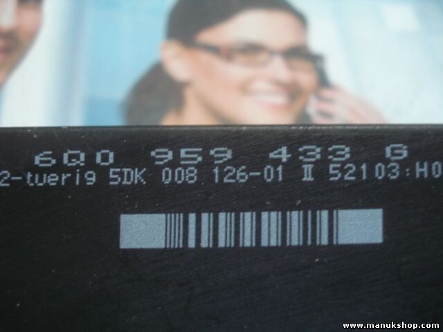 Controlador Confort VW Volkswagen Polo 9N HELLA 6Q0959433G 5DK00812601