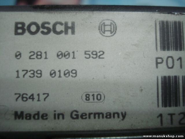 Centralita del motor Volvo BOSCH 0 281 001 592 0281001592 1T28S3168 P01270297
