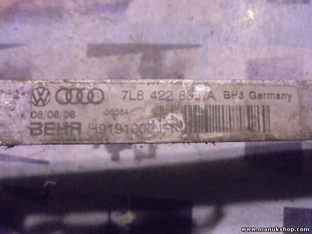 Radiador de intercooler Audi Q7 2006 7L8422885A 7L8 422 885 A H9191000