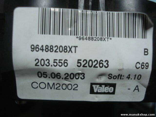 Mando de luces. intermitentes Palanca del limpiaparabrisas Citroen 96488208XT