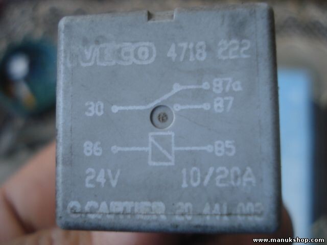 Relé IVECO MAN VOLVO G.CARTIER 24V 4718222 20441002