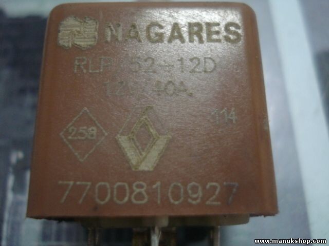 Relé Renault Clio NAGARES 7700810927 RLP-52+12D