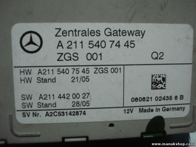 Centralita Puerta de enlace central Mercedes-Benz W169 Q2 A2115407445