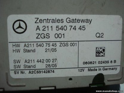 Centralita Puerta de enlace central Mercedes-Benz W169 Q2 A2115407445