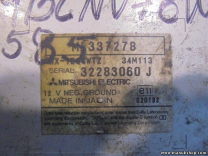 Casete de radio Mitsubishi Montero Pajero MR337278 32283060J 32283060 J