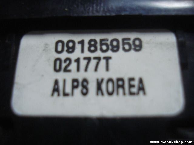 mando botonera elevalunas Opel Vectra C (Z-C) 1.8 09185959 02177T