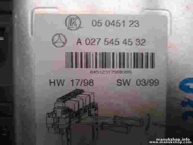 Caja de fusibles Mercedes-Benz W220 A0275454532 A 027 545 45 32 05045123