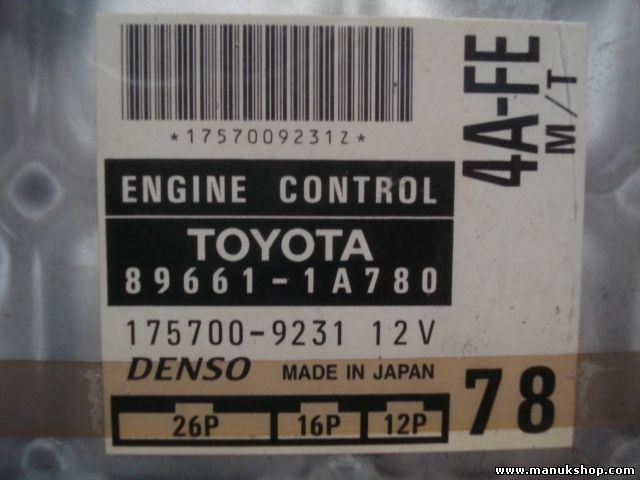 Centralina Toyota Corolla E11 896611A780 89661 1A780 DENSO 1757009231
