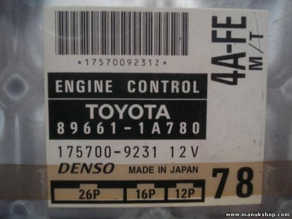 Centralina Toyota Corolla E11 896611A780 89661 1A780 DENSO 1757009231