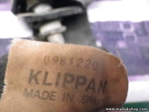 Cinturón de seguridad delantero derecho Suzuki Samurai SJ 413 0981220 KLIPPAN