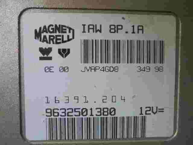 Centralina PEUGEOT 306 XSARA 9632501380 16391204 MAGNETI MARELLI IAW8P1A