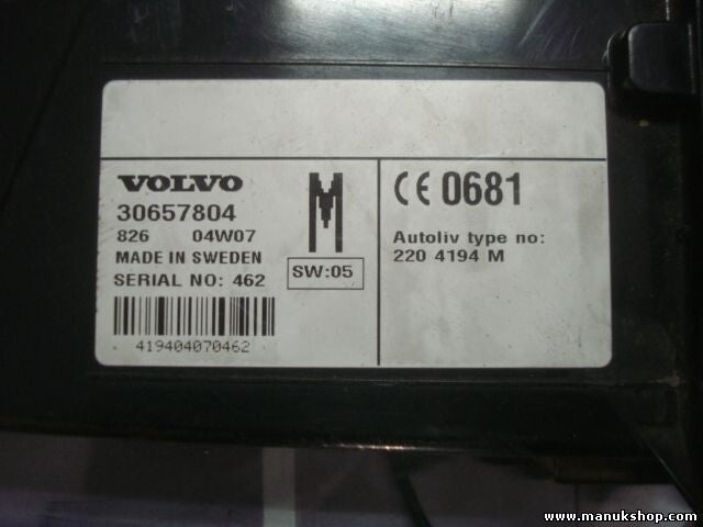Teclado del teléfono Volvo V70 30657804 M No.462 SW 05 2204194M 220 4194 M