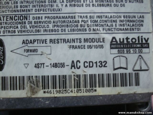 Sensor de impacto de airbag  Ford Mondeo Autoliv 4S7T14B056AC 603951000