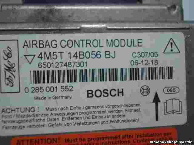 Sensor de impacto de airbag Ford 4M5T14B056BJ  650080164501 BOSCH 0285001552