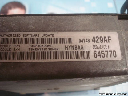 Centralita del motor  Chrysler Voyager HYNBAG 04748429AF P04748429AF
