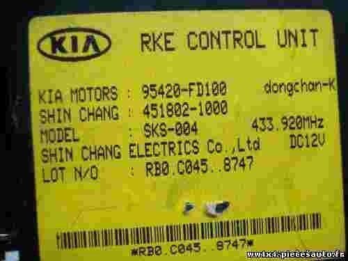 Centralita Kia Rio DC 12V 95420FD100 95420-FD100 4518021000 451802-1000