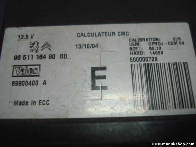 Calculateur Modul Centralita Citroen C5 2005 965111648000 9651116480 89900400A