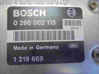 Transmisión controlador BMW E34 525 2.5 1219669  1219678 BOSCH 0260002115