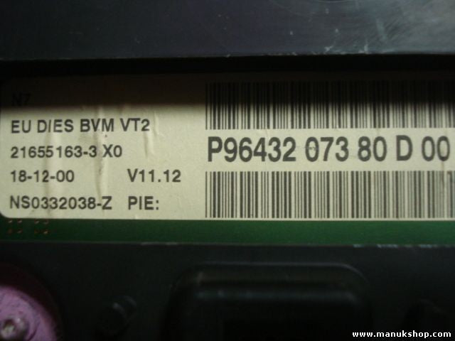 Cuadro de instrumentos Citroen Xsara P9643207380 P9643207380D00 21655163-3 X0