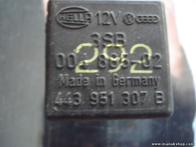 Zumbador luz relé Audi Seat 443951307B 443 951 307 B HELLA 00488502 Nr.292