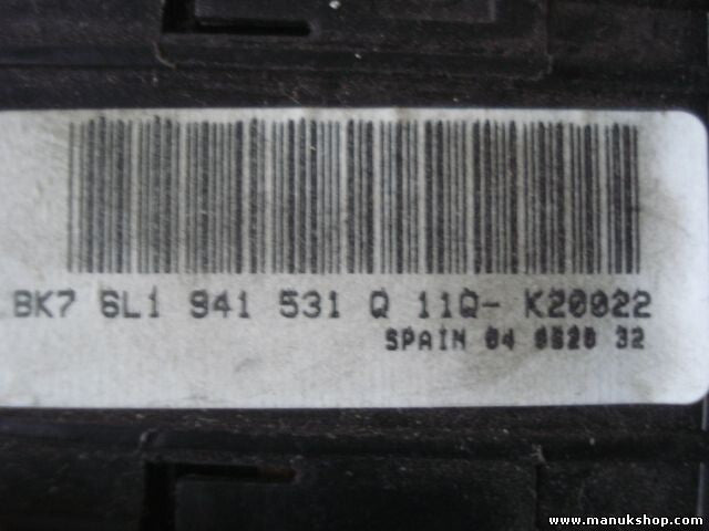 Conmutador de luces Seat Ibiza 6L1941531Q 6L1 941 531 Q