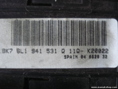 Conmutador de luces Seat Ibiza 6L1941531Q 6L1 941 531 Q