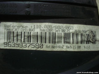 Cuadro de instrumentos Peugeot 406 2,0 16 5VXL 5DR-CBI 9639937580