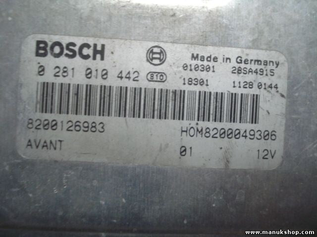 Centralita del motor Renault Megane Scenic 8200126983 8200049306 HOM8200049306