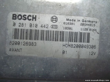 Centralita del motor Renault Megane Scenic 8200126983 8200049306 HOM8200049306