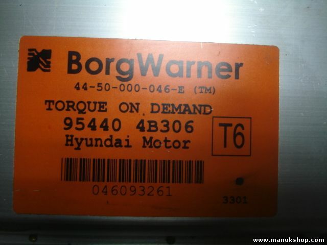 Transmisión controlador Hyundai Terracan Borgwarner 954404B306 4450000046E