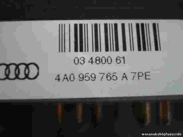 Ajuste de los asientos Audi A6 A8 4A0959765A 4AO959765A LK 03480061 03480000