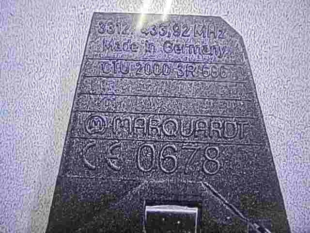 mando control remoto Mercedes-Benz Smart MARQUARD CE0678 CE 0678 3312.433.92 MHz