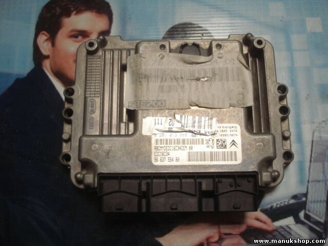 Centralita del motor Peugeot 207 9663755480 9653958980 EDC16C34 BOSCH 0281013868