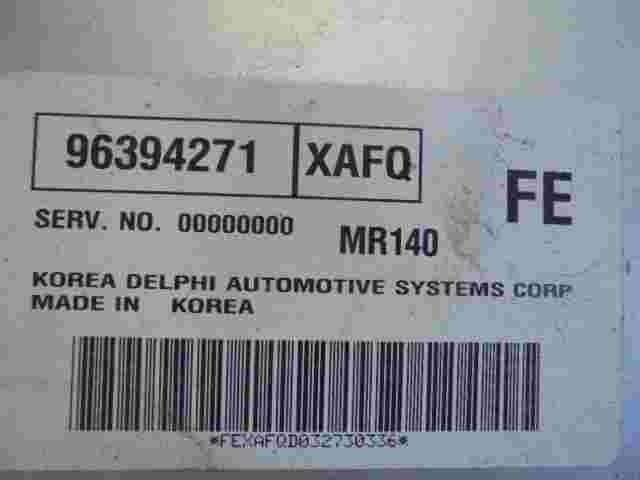 Centralina motore Chevrolet Aveo Lacetti Daewoo Nubira XAFQ MR140 96394271