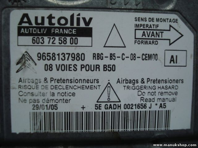 Sensor de impacto de airbag Citroen C4 (AI) 9658137980 603725800