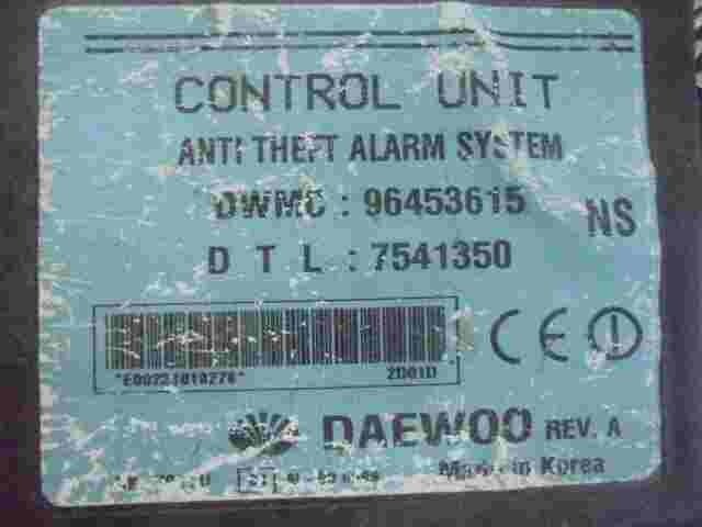 Controlador de alarma Daewoo 96453615 7541350