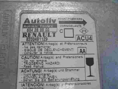 Sensor de impacto de airbag Renault Megane II (AA) 8200481129A 604289900